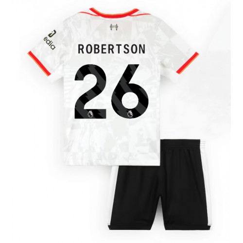 Dětský fotbalový dres Liverpool Andrew Robertson #26 2024-25 Třetí Krátký Rukáv (+ trenýrky)